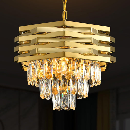Πολυέλαιος Crystal Kaison 16xe14 Gold