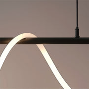 Πολυέλαιος DIVINO LED με εύκαμπτο σωλήνα σιλικόνης - 24W, ρυθμιζόμενο φως, ματ μαύρο