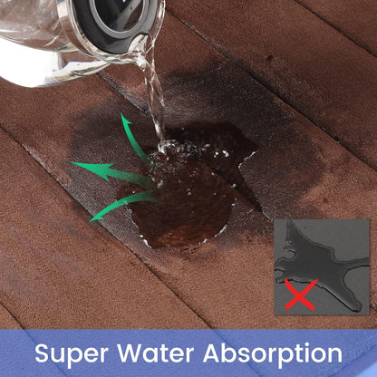 Σετ 3 Χαλάκια Μπάνιου, 50x40 cm, Μπλε, Αντιολισθητικό