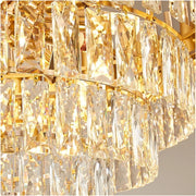 VERSAILLES Supremo Crystal Chandelier, CC900/800GD, 12xE14, Διάμετρος 80cm, Γυαλιστερό Χρυσό, Ρυθμιζόμενο Ύψος, Μέταλλο και Κρύσταλλο