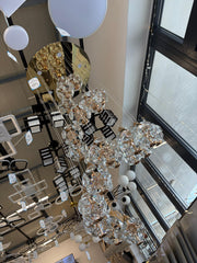 Crystal LED KILKENNY Culmino Πολυέλαιος, 144W, Neutral Light, Διάμετρος 60cm, Χρυσός