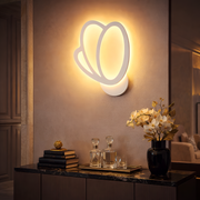 Φωτιστικό τοίχου LED Tulip 16W, Κρύο/Ζεστό/Ουδέτερο φως 3000K/4000K/6000K, Λευκό, Μεταλλικό και Ακρυλικό