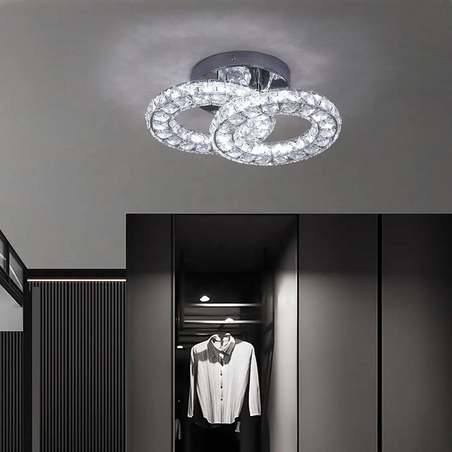 LED LED Crystal LED με τηλεχειριστήριο Zabina 32W Chrome