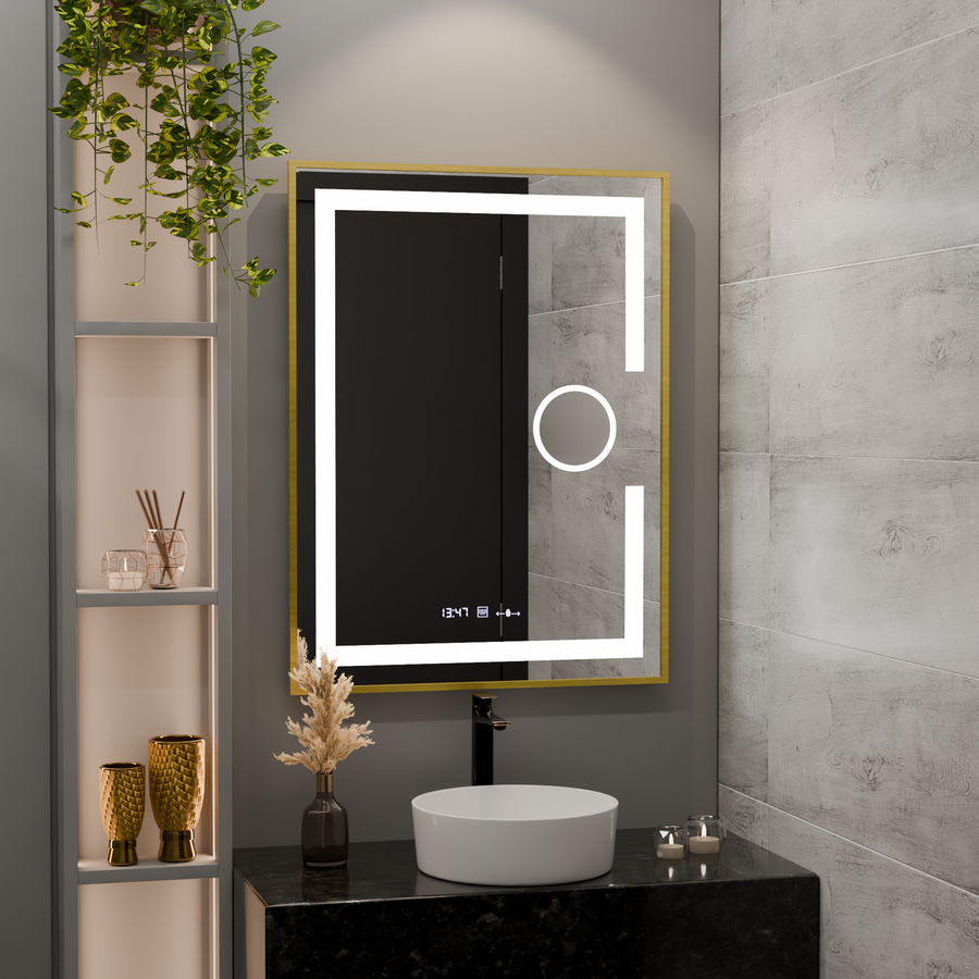 Mirror LED ορθογώνιο 50x70cm Eclat Motionglow Marcello Disputs & Termeter Luba Cosmetica Dimabil
