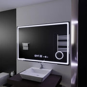 Mirror LED ορθογώνιο 120x80cm Souverain Motionglow Marcello Αποστολικό Σύστημα Ρολόι & Dimable Cosmetic Terometer