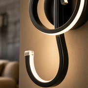 Επιτοίχιο Φωτιστικό LED Key Sol 34W Κρύο/Ζεστό/Ουδέτερο φως Μαύρο Μεταλλικό