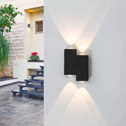 Φωτιστικό τοίχου LED εξωτερικού και εσωτερικού χώρου, 4 πηγές x 1W, IP65, ABS, Μαύρο, 3000K