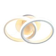 Πολυέλαιος LED VERTEX CIRCULA 21W, 2 Κύκλοι, Μεταλλικοί Σκελετοί, Κρύο/Ζεστό/Ουδέτερο φως, Λευκό