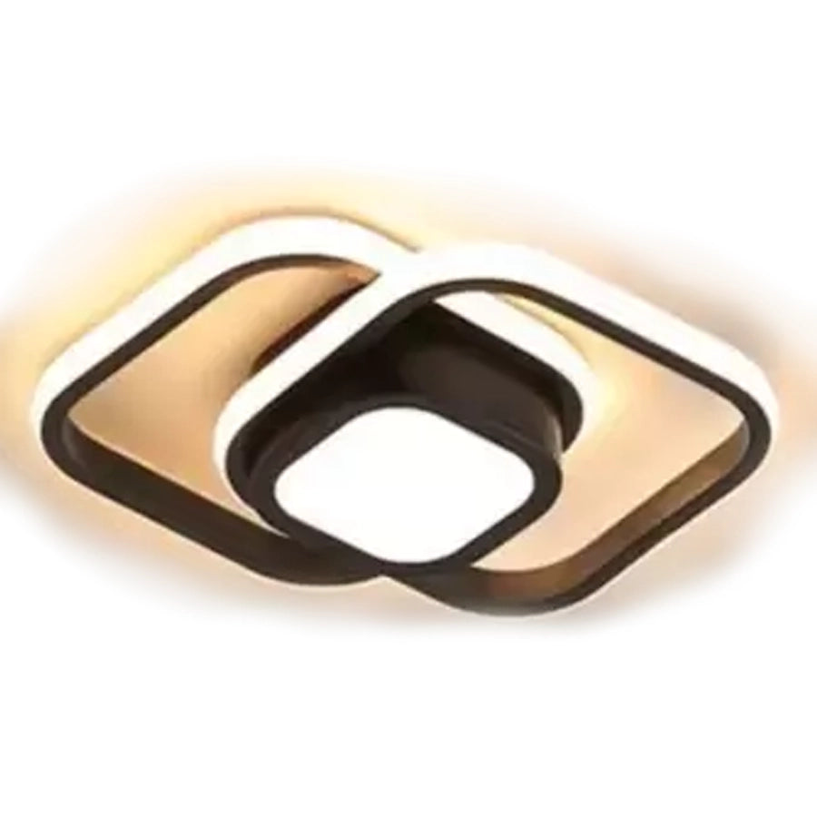 Πολυέλαιος LED DUOFORM, 21W, 3 τετράγωνα, Κρύο/Ζεστό/Ουδέτερο φως, Μαύρο