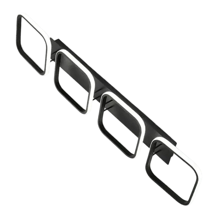 Πολυέλαιος LED VERTEX 45W, 4 Τετράγωνα, Γραμμικό, Κρύο/Ζεστό/Ουδέτερο φως, Μαύρο