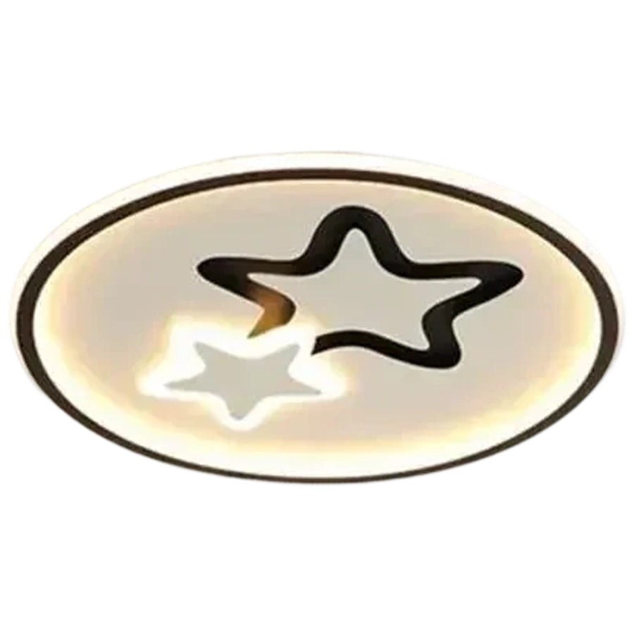 Πολυέλαιος LED με τηλεχειριστήριο EMELIANA 57W, Αστέρι, Κρύο/Ζεστό/Ουδέτερο φως, Ρυθμιζόμενο, Μαύρο