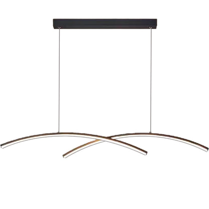 Πολυέλαιος LED με τηλεχειριστήριο FLUIRA, 52W, Κρύο/Ζεστό/Ουδέτερο φως, Ρυθμιζόμενο, Μαύρο