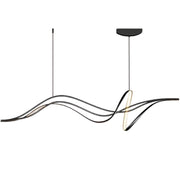 Κρεμαστός πολυέλαιος LED με τηλεχειριστήριο LIBRE, 42W, Κρύο/Ζεστό/Ουδέτερο φως, Ρυθμιζόμενο, Μαύρο, Ρυθμιζόμενο ύψος