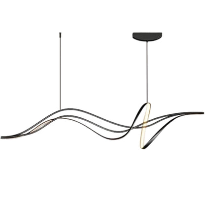 Κρεμαστός πολυέλαιος LED με τηλεχειριστήριο LIBRE, 42W, Κρύο/Ζεστό/Ουδέτερο φως, Ρυθμιζόμενο, Μαύρο, Ρυθμιζόμενο ύψος