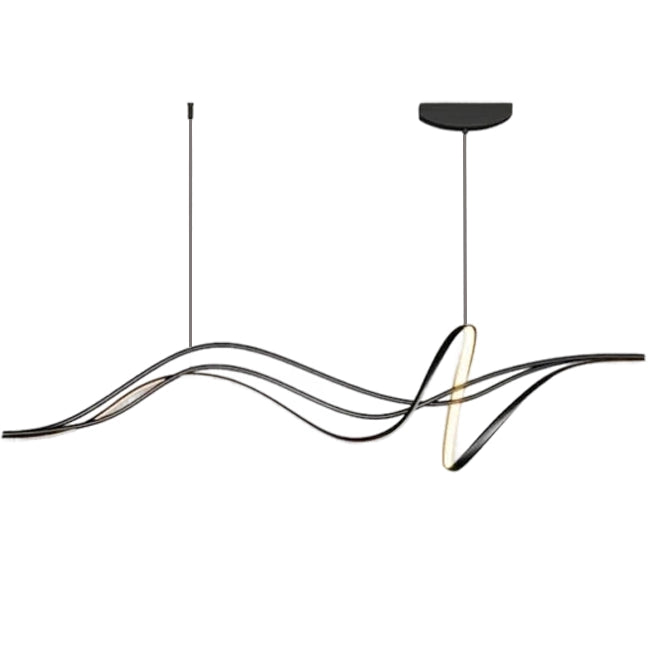 Κρεμαστός πολυέλαιος LED με τηλεχειριστήριο LIBRE, 42W, Κρύο/Ζεστό/Ουδέτερο φως, Ρυθμιζόμενο, Μαύρο, Ρυθμιζόμενο ύψος