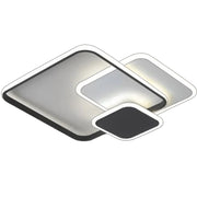 Πολυέλαιος LED με τηλεχειριστήριο ANEMONA 71W, 3 Τετράγωνα, Κρύο/Ζεστό/Ουδέτερο φως, Ρυθμιζόμενο, Μαύρο