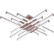Πολυέλαιος LED με Τηλεχειριστήριο LT178/6WH, 84W, 6 Στοιχεία, Κρύο/Ζεστό/Ουδέτερο φως, Ρυθμιζόμενο, Λευκό