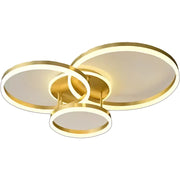 Πολυέλαιος LED με τηλεχειριστήριο RIGA LILITH 68W, 3 Κύκλοι, Κρύο/Ζεστό/Ουδέτερο φως, Ρυθμιζόμενο, Γυαλιστερό χρυσό