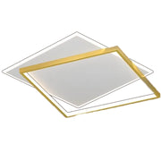 Πολυέλαιος LED με τηλεχειριστήριο SOLARA 66W, 2 τετράγωνα, κρύο/θερμό/ουδέτερο φως, ρυθμιζόμενο, λευκόχρυσο