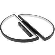 Πολυέλαιος LED με τηλεχειριστήριο VECTOR ARCUS 52W, 2 Στοιχεία, Κρύο/Ζεστό/Ουδέτερο φως, Ρυθμιζόμενο, Μαύρο