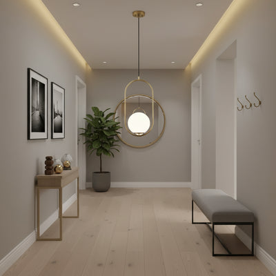 Loft Loft Gallery Modern, 1x E27, Golden White, Metal, Ρυθμιζόμενο ύψος