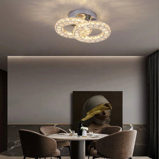 LED LED Crystal LED με τηλεχειριστήριο Zabina 32W Chrome