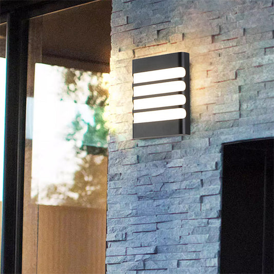 Raisa Outdoor Wall Light, 18W, 3000K, Black Outdoor Wall Light Προεπιλεγμένος τίτλος Alessandro Design