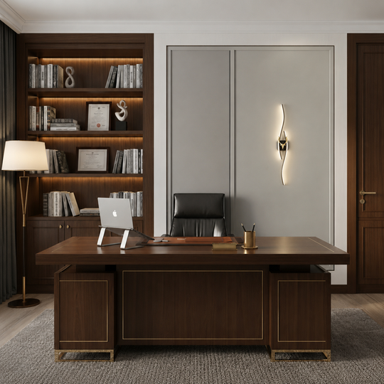 LED Διακοσμητικό Φωτιστικό τοίχου FYAN, 19W, 59x14cm, Ζεστό / Ουδέτερο / Ψυχρό φως, Χρυσό, Μέταλλο και Ακρυλικό