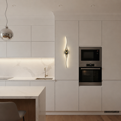 LED Διακοσμητικό Φωτιστικό τοίχου FYAN, 48W, 59x14cm, Ζεστό / Ουδέτερο / Κρύο φως, Χρυσό, Μέταλλο και Ακρυλικό