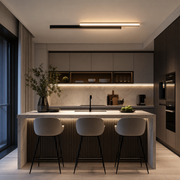 Φωτιστικό τοίχου LED LINIUS 29W, 2 Στοιχείων, Γραμμικό, Θερμό/Ουδέτερο/Ψυχρό φως, Μαύρος Χρυσός