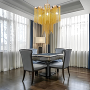 Πολυέλαιος B8000/4GD, 4xE14, Διάμετρος 43 cm, Ύψος 68 cm, IP20, Χρυσός, Σίδερο, Αλουμίνιο, Δεν περιλαμβάνονται οι βολβοί