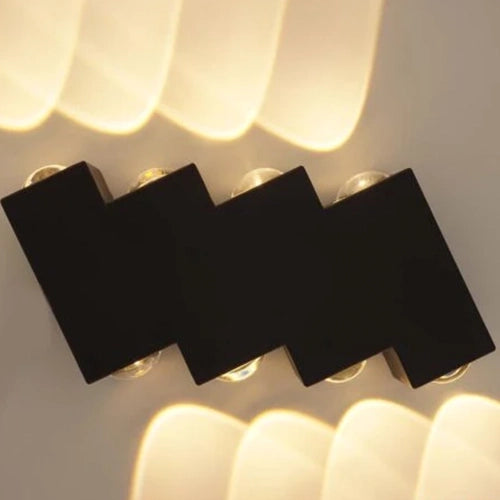 Φωτιστικό τοίχου LED AX232, Outdoor, 8 Sources, 8W, Black, 3000K