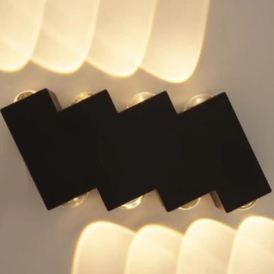 Φωτιστικό τοίχου LED AX232, Outdoor, 8 Sources, 8W, Black, 3000K