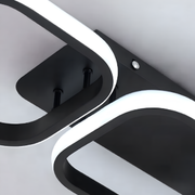 Πολυέλαιος LED VERTEX 35W, 3 Τετράγωνα, Γραμμικό, Κρύο/Ζεστό/Ουδέτερο φως, Μαύρο