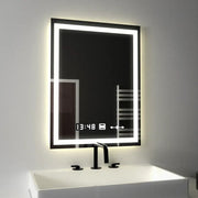 Ορθογώνιο LED Mirror 45x60cm Verite Motionglow Marcellow Dimable Clock System & Dimable Thermometer