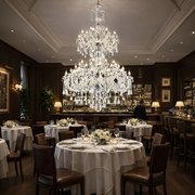 Crystal Chandelier, 55xE14, Διάμετρος 145cm, Ύψος 230cm, Ασημί, Ρυθμιζόμενο ύψος, Κομψή σχεδίαση Crystal Chandeliers Προεπιλεγμένος τίτλος Alessandro Design