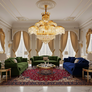 Crystal Chandelier PALACE Supremo 29xG9, D115cm, Γυαλιστερό χρυσό, ρυθμιζόμενο ύψος, μεταλλικοί και κρυστάλλινοι πολυέλαιοι Προεπιλεγμένος τίτλος Alessandro Design