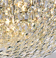 Candelabru Cristal QEQERTARSUAQ Eleganza, 7x E14, Diametru 50cm, Metal si Cristal, Crom Lucios