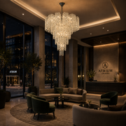 Crystal Chandelier TAGISH Supremo 19xE14, Διάμετρος 80cm, Μέταλλο και Κρύσταλλο, Γυαλιστερό Χρώμιο, Ρυθμιζόμενο Ύψος