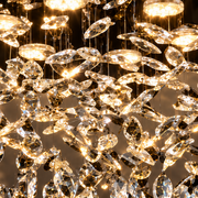 Crystal LED Chandelier LLC210/400CH Στρογγυλός, 22W, Δροσερό/Ζεστό/Ουδέτερο φως, Κρύσταλλο, Γυαλιστερό χρώμιο