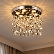 Crystal LED Chandelier LLC210/550CH Στρογγυλός, 30W, Κρύο/Ζεστό/Ουδέτερο φως, Κρύσταλλο, Γυαλιστερό χρώμιο
