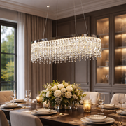 Πολυέλαιος LED με Τηλεχειριστήριο, 114 W, ROYALE Imperio, 70x33x120, Κρύο/Ουδέτερο/Θερμό φως, Ρυθμιζόμενο, Ασημί, Κρύσταλλο, Πολυέλαιοι LED από χάλυβα με τηλεχειριστήριο Προεπιλεγμένος τίτλος Alessandro Design