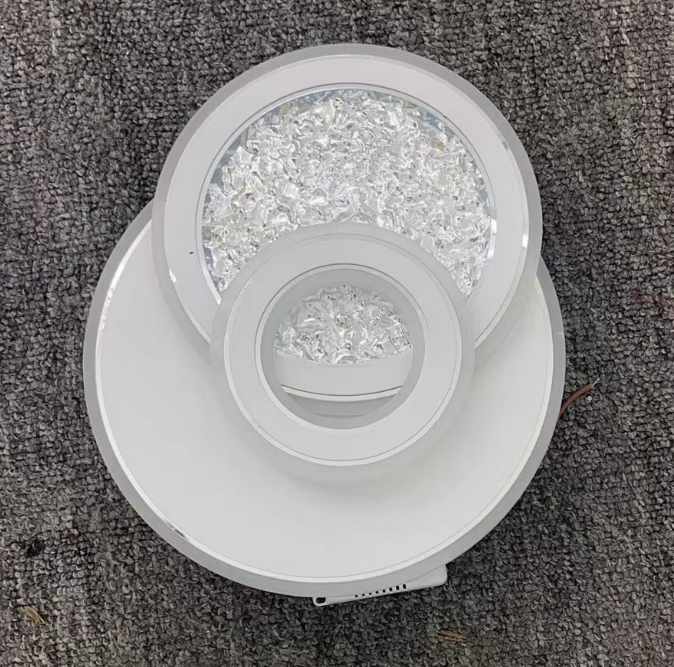 LED LED kompacic rondos, 36W, 3 κύκλοι, κρύο/ζεστό/ουδέτερο φως, λευκό