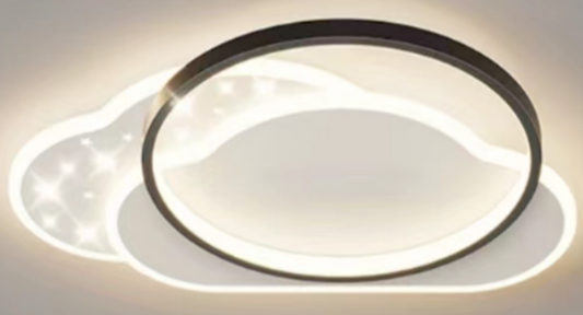 LED πολυέλαιος με τηλεχειριστήριο Novia Olyan, 125W, κρύο/ζεστό/ουδέτερο φως, ασταθές, μαύρο