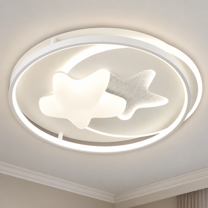 Πολυέλαιος LED με τηλεχειριστήριο ISTARAVSHAN, Shape of Heavenly Bodies, 87W, Ψυχρό/Ζεστό/Ουδέτερο φως, Ρυθμιζόμενο, Λευκό