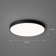 SOLIS LED φωτιστικό οροφής 37cm 33W Cold Light Μαύρο