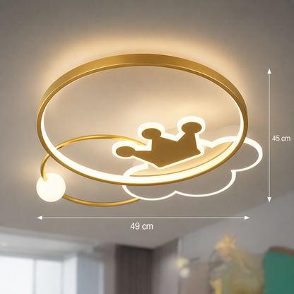 Rafael LED Πολυέλαιος με Τηλεχειριστήριο, 57W, Dimmable, 3000K/4000K/6000K, Χρυσός