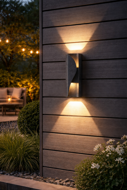 Fantasis Εφαρμογή εξωτερικού και εσωτερικού LED, 2 πηγές x 1W, IP65, μεταλλικό, μαύρο, 3000K