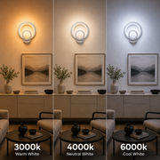 Εφαρμογή Urban LED 19W στρογγυλό φως Cold/Warm/Neutra Acrylic and White Metal