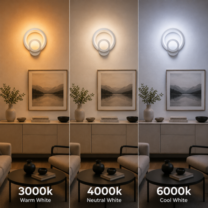Εφαρμογή Urban LED 19W στρογγυλό φως Cold/Warm/Neutra Acrylic and White Metal
